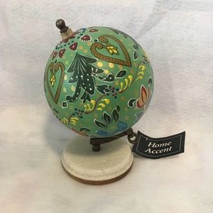 NWT Hand Painted World Globe